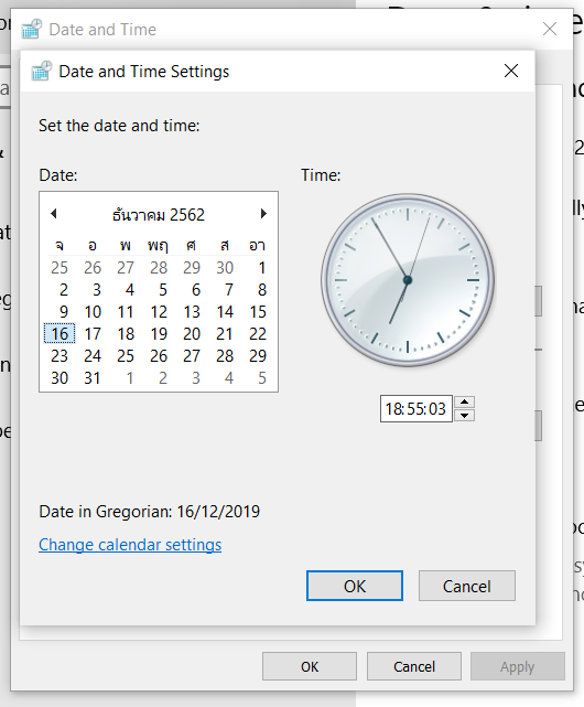 Year Displayed as 2019 in Gregorian calendar
